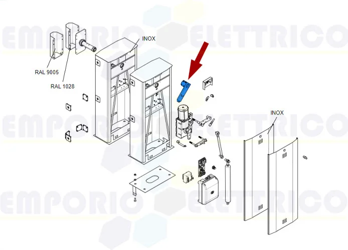 came pièce détachée bras à levier g6000 g5000 119rig065