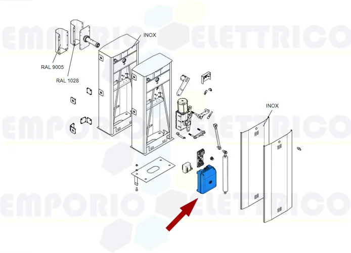 came pièce détachée boîter armoire de commande zl38 zl39 gard 8 119rir238 