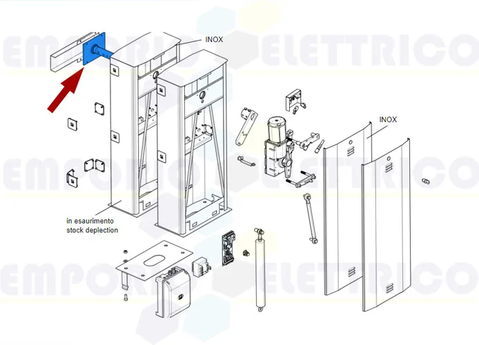 came pièce détachée arbre déplacement tige g6000 119rig064