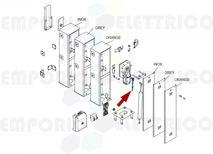 came pièce détachée tireur ressort gard 119rig180