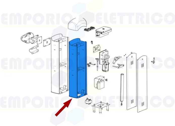 came pièce détachée boîtier barrière g3000 119rig418