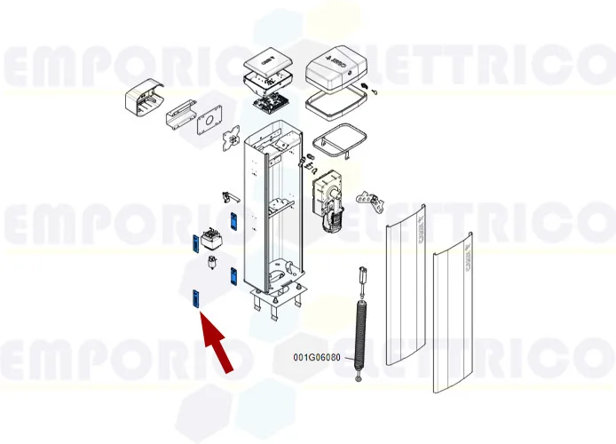 came pièce détachée couvre-trous photocellule gt4-gx4 4pz. 88003-0070