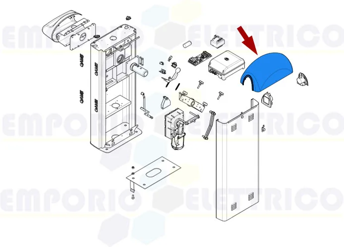 came pièce détachée capot barrière gard 8 119rig135