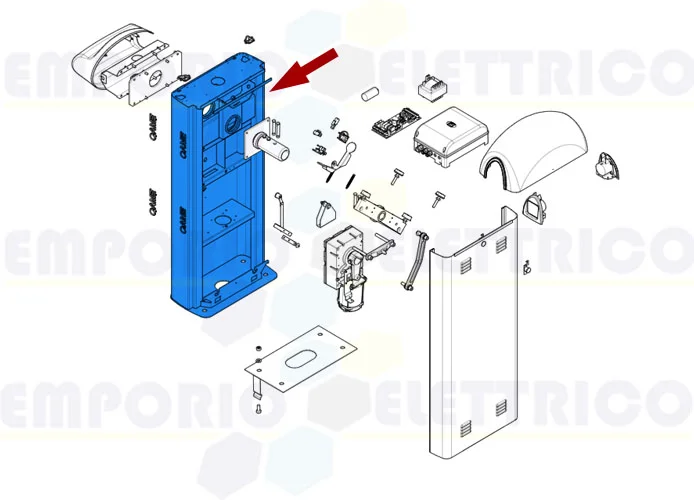 came pièce détachée caisson barrière gard 8 119rig145