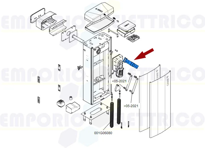 came pièce détachée levier réglage position tige gt8 88003-0104