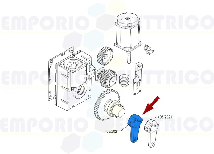 came pièce détachée bras transmission réducteur gt8 88003-0110