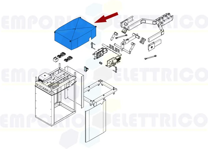 came pièce détachée couvercle boîtier g12000 119rig110