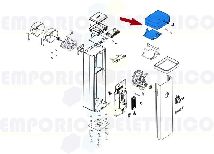 came pièce détachée couvercle serrure gpx40 88003-0043