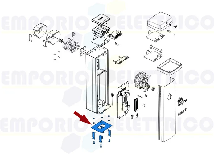 came pièce détachée base de fixation barrière gpx40 88003-0045 