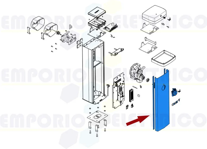 came pièce détachée porte caisson barrière gpx40 88003-0046