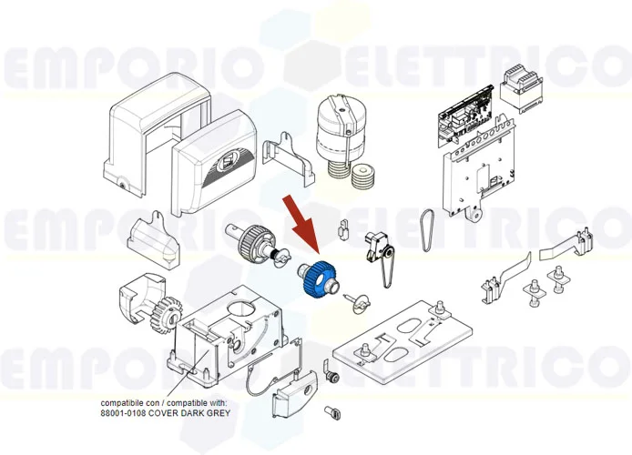 came pièce détachée couronne z=33 bx 88003-0001