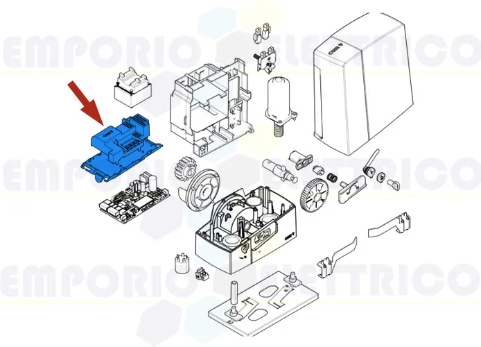 came pièce détachée base et couvercle carte zbc1 88001-0262 