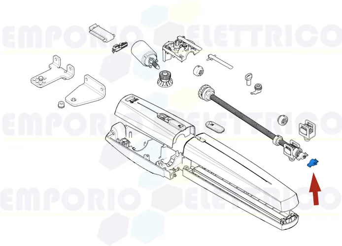 came pièce détachée rail vis sans fin axi-swn-opp-axl 5p 88001-0260