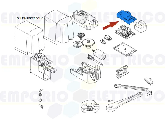 came pièce détachée couvercle carte ftx 88001-0264