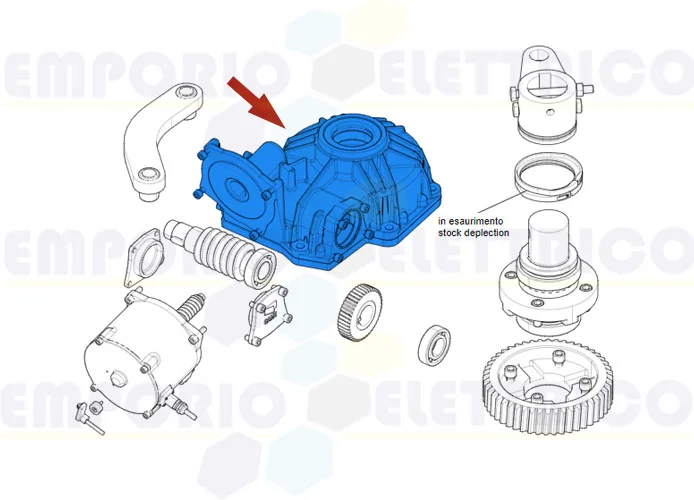 came pièce détachée caisson motoréducteur frog plus 119ria108