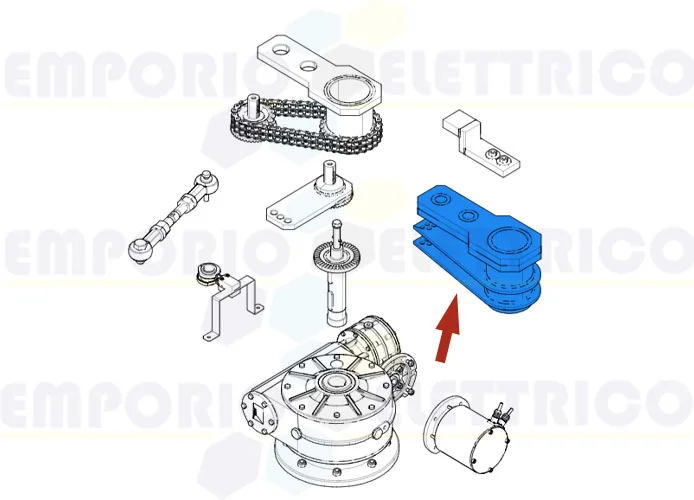 came pièce détachée étrier gauche fixation portail superfrog 119ria039