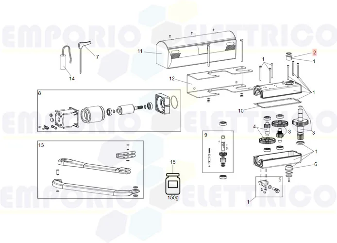 faac pièce détachée palier lisse *f0304a* 708026