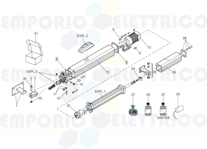 faac pièce détachée joint réservoir 84,7 x 84,7 mm 70991015