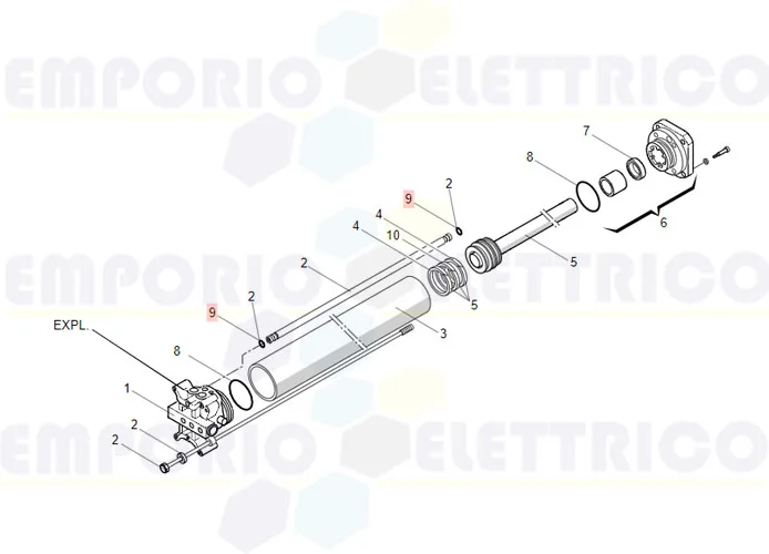 faac pièce détachée joint orm 6x1,5 (0060-15) 7090815