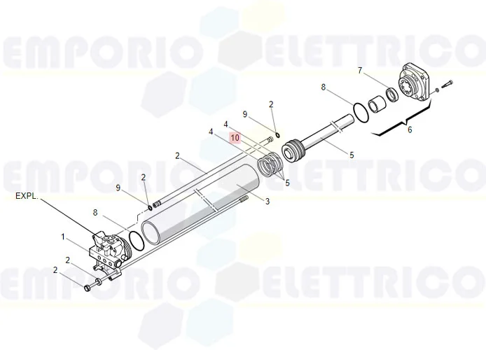 faac pièce détachée bague rail e/dwr 45/2 7094505