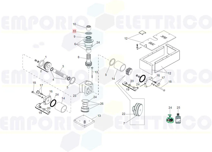 faac pièce détachée joint gamma-seal tbr000300-4n04 7093225