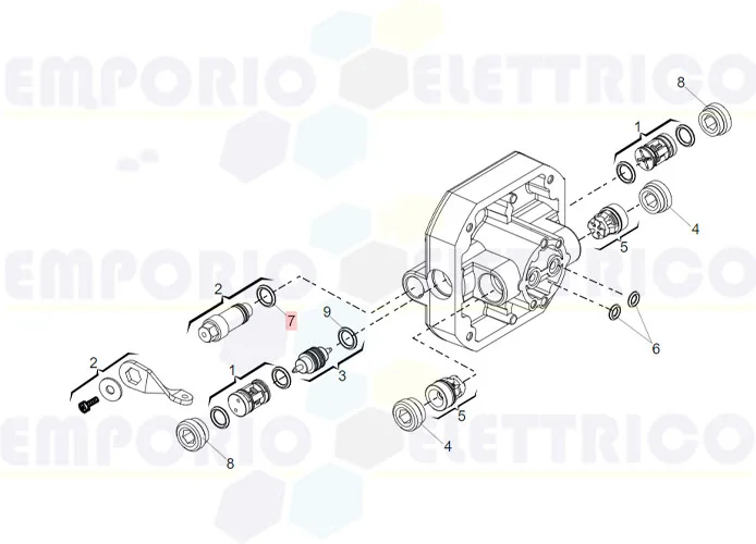 faac pièce détachée joint o-ring  6,75x1,78 ( 106) 7090030015