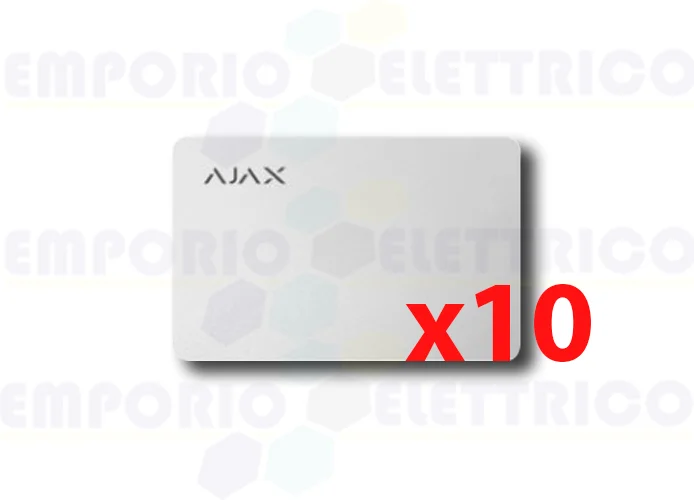 ajax carte sans contact pass blanche (10 pièces) 38222