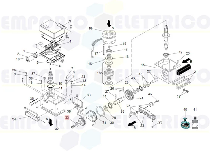 faac pièce détachée rondelle spec.10,5x35x4 cat.a z 7030185