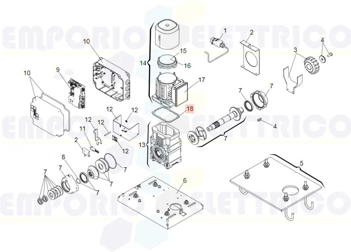 faac pièce détachée joint plat 884 7093235