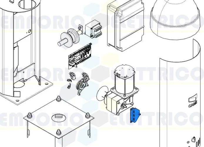 came pièce détachée étrier support déverrouillage cat-x 119rix010