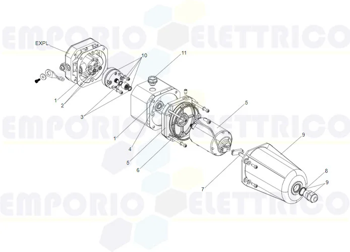 faac page pièces détachées pour armoire de commande hydraulique s700h sb