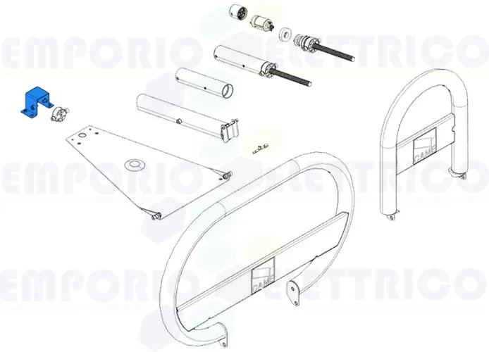 came pièce détachée support de fixation moteur unipark 119riu002