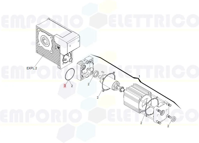 faac pièce détachée joint or 50,52x1,78 (2200) 7090230015