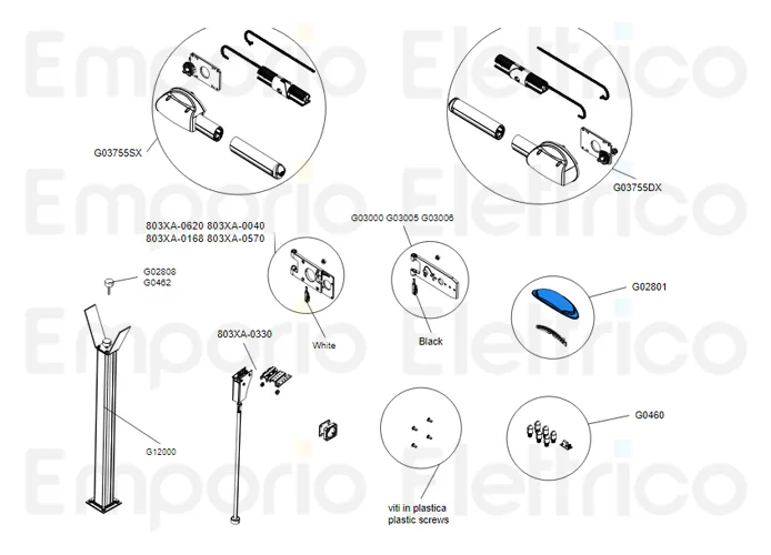 came pièce détachée dôme transparent clignotant g0280 119rir241